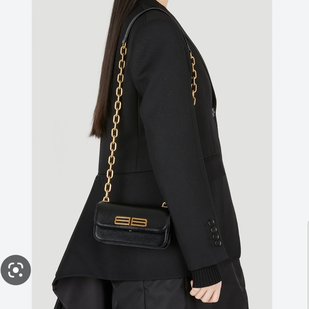 Balenciaga Gossip XS Leather Crossbody Shoulder Bag Black - Picture 5 of 16